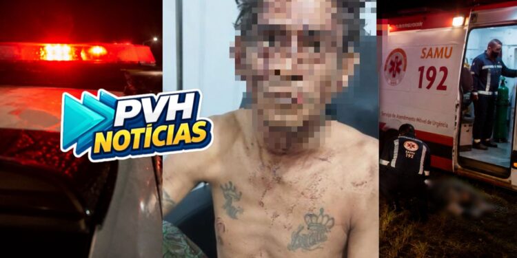 NA CABEÇA: Homem é atacado a golpes de facão enquanto trabalhava na BR-319
