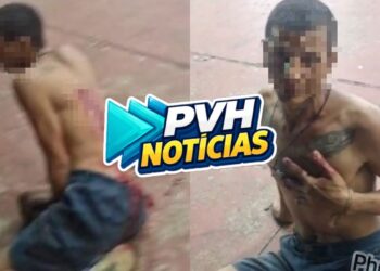 NAS COSTAS: “Venezuelano das bolinhas” é esfaqueado e busca ajuda de policiais na região central de Porto Velho