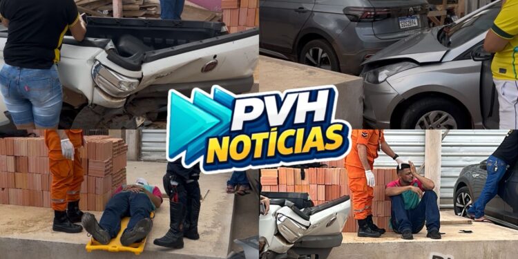 URGENTE: Motorista perde controle e bate em veículo oficial no centro
