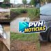 ALAGADO: Motorista faz conversão e cai em córrego durante chuva forte em Porto Velho – Veja Vídeo