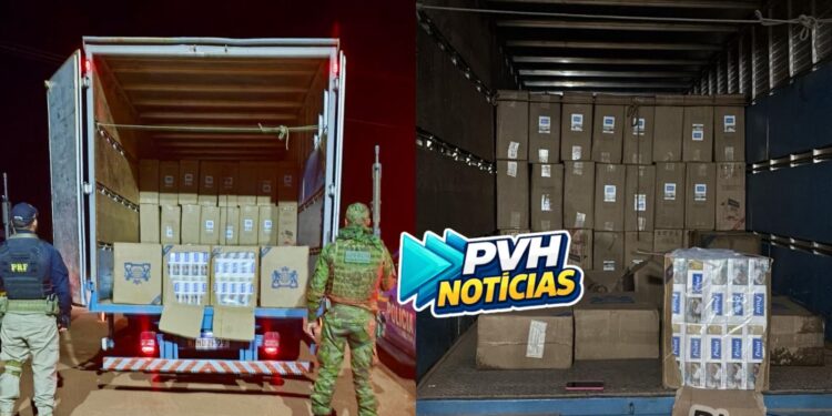 PREJUÍZO: PM apreende 100 mil maços de cigarros contrabandeados em Rondônia