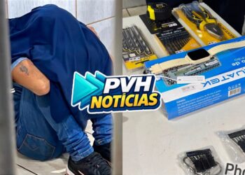 VIGILANTE PEGOU: Homem é preso fazendo furto em box no Mercado Central