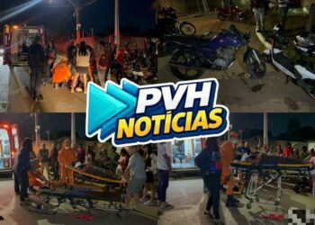 URGENTE: Acidente entre duas motos deixa quatro feridos na zona leste