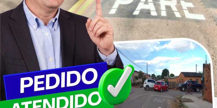 Pedido atendido: Gedeão Negreiros garante sinalização e segurança no trânsito do bairro São Francisco
