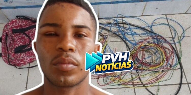 PREJUÍZO: Ladrão é preso após causar destruição em boate durante furto de fios no centro