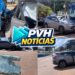 URGENTE: Carro é arrastado por ônibus e três pessoas ficam feridas no centro