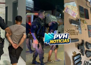 TROCA DE TIROS: Dupla é presa com armas após perseguição e confronto com o BPTAR na zona leste