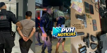 TROCA DE TIROS: Dupla é presa com armas após perseguição e confronto com o BPTAR na zona leste