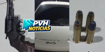 NO BYD: BPTAR prende trio com arma após perseguição em Porto Velho