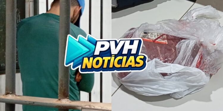 SEM O RANGO: Homem é preso furtando picanha no Meta 21 da zona leste