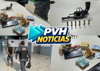OPERAÇÃO DA PM: Força Tática recebe denúncia e prende suspeito com arma e R$10 mil reais