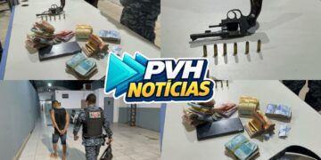 OPERAÇÃO DA PM: Força Tática recebe denúncia e prende suspeito com arma e R$10 mil reais
