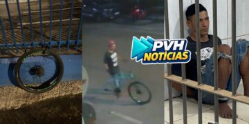 Apenado com tornozeleira eletrônica é preso após furtar bicicleta em frente à academia no centro