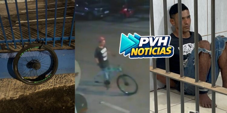 Apenado com tornozeleira eletrônica é preso após furtar bicicleta em frente à academia no centro