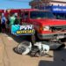 Urgente: Grave acidente entre caminhonete e moto deixa casal ferido na Zona Leste de Porto Velho