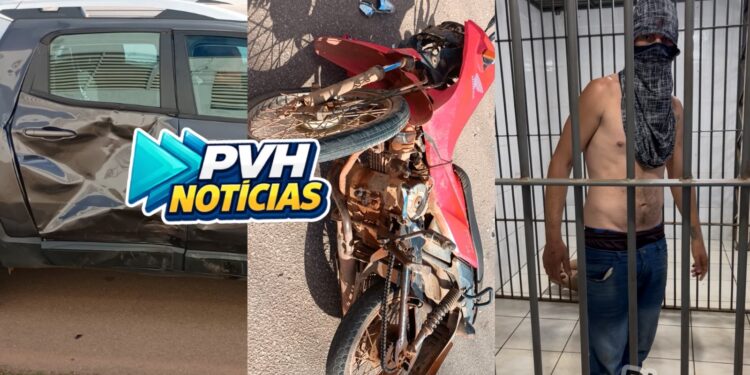 BÊBADO: Motociclista é preso por embriaguez após acidente em Porto Velho