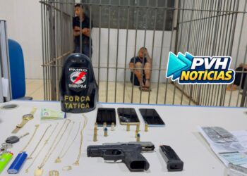 VÍDEO: Trio é preso com pistola durante abordagem da Força Tática na zona Sul de Porto Velho