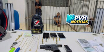VÍDEO: Trio é preso com pistola durante abordagem da Força Tática na zona Sul de Porto Velho