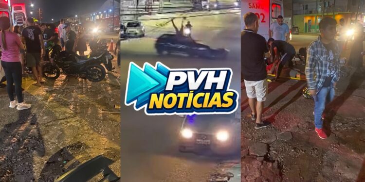 VÍDEO: Motorista foge após atropelar ciclista na Abunã