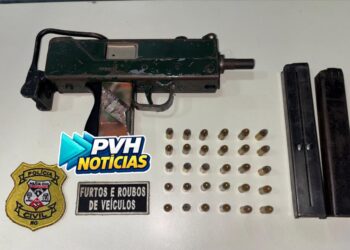 VILA TUPI: Metralhadora artesanal é apreendida durante operação da Polícia Civil em Porto Velho
