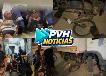 URGENTE: Ciclista é atropelado por caminhão na zona leste