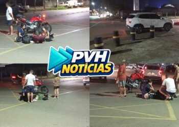 URGENTE: Carro avança cruzamento e causa acidente com motociclista na Abunã