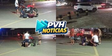 URGENTE: Carro avança cruzamento e causa acidente com motociclista na Abunã
