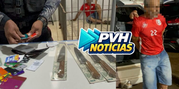 NO FLAGRA: Ladrão é preso após furtar facas no Nova Era em Porto Velho