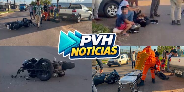 URGENTE: Motociclista sofre queda após ser fechado por carro na zona leste