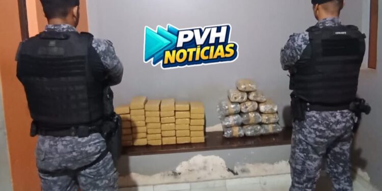 TRAFICANTE FUGIU: Operação da PM apreende mais de 50kg de drogas em RO