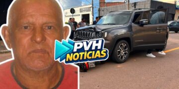 NÃO RESISTIU: Idoso atropelado por Jeep morre no hospital em Porto Velho – Veja Vídeo