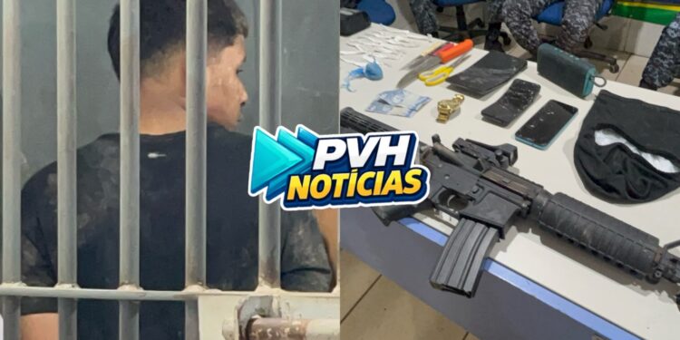 NO CONCEIÇÃO: Criminoso é preso com drogas e réplica de fuzil em boca de fumo na zona sul