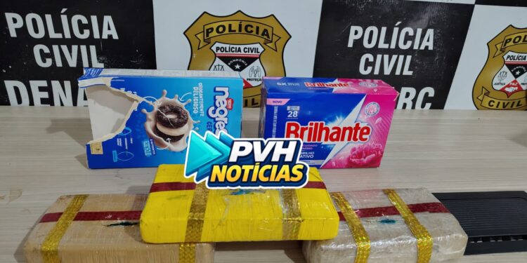 DISFARÇADO: Denarc e Receita Federal apreendem drogas escondidas dentro de cesta básica em transportadora na capital