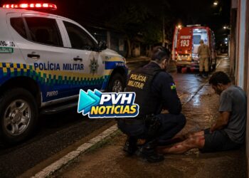 PAROU NA UPA: Usuário de drogas é agredido com pauladas no centro de Porto Velho