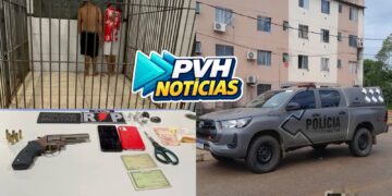 URGENTE: Operação da PM flagra dupla com arma e drogas no Orgulho do Madeira