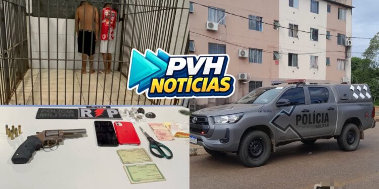URGENTE: Operação da PM flagra dupla com arma e drogas no Orgulho do Madeira