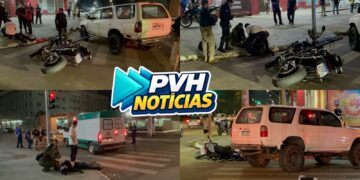 NA OCORRÊNCIA: Caminhonete atropela moto da PM e deixa policial ferido