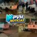 NA OCORRÊNCIA: Caminhonete atropela moto da PM e deixa policial ferido