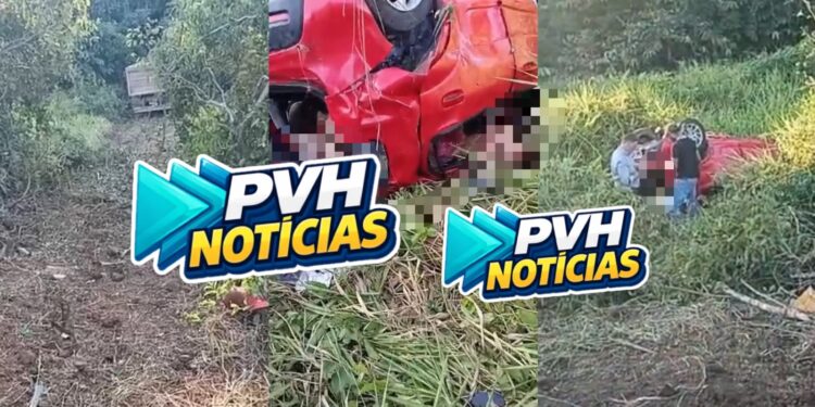 URGENTE: Acidente entre carro e carreta deixa quatro mortos e um ferido grave na BR-364