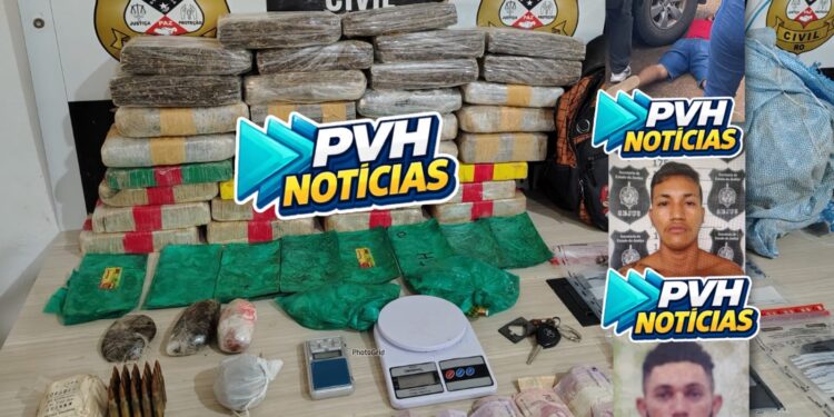 INVESTIGAÇÃO: Denarc prende trio do CV com 35kg de drogas e munições em Porto Velho