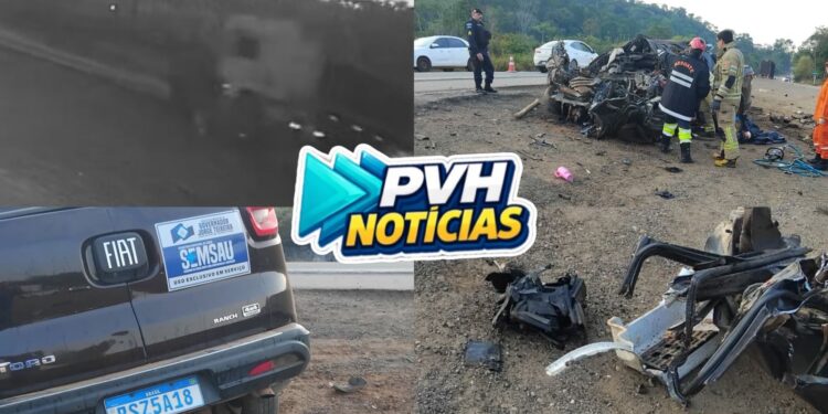TRAGÉDIA: Sobe para cinco o número de mortos em acidentes entre veículo da Semsau e carreta na BR-364