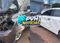 URGENTE: Onix capota em grave acidente no centro de Porto Velho