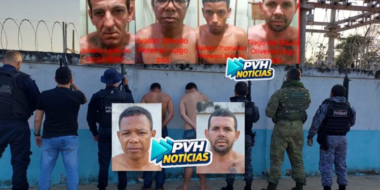 ATUALIZADA: Foragidos que pularam muro de delegacia são presos pela PM em Porto Velho; um foi baleado