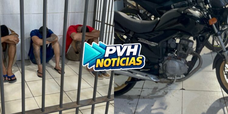 VÍDEO: Setor 15 recupera moto furtada e prende trio na zona leste