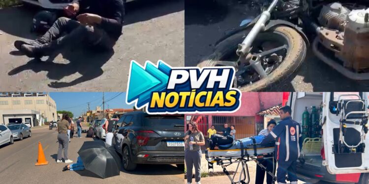 URGENTE: Corolla avança cruzamento e atropela moto aplicativo com passageira no Embratel