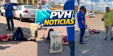 URGENTE: Jovem não escuta conselho do pai, sai de moto e sofre acidente na zona leste