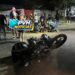 URGENTE: Motoboy fica em estado grave em acidente no centro
