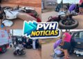 URGENTE: Mulher grávida fica tonta e bate com moto em traseira de carro estacionado na zona leste