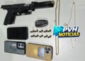 FLAGRANTE: Homem é preso com pistola furtada em Onix na Pinheiro Machado