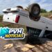 URGENTE: Silverado com feirantes capota em acidente na Rua da Beira